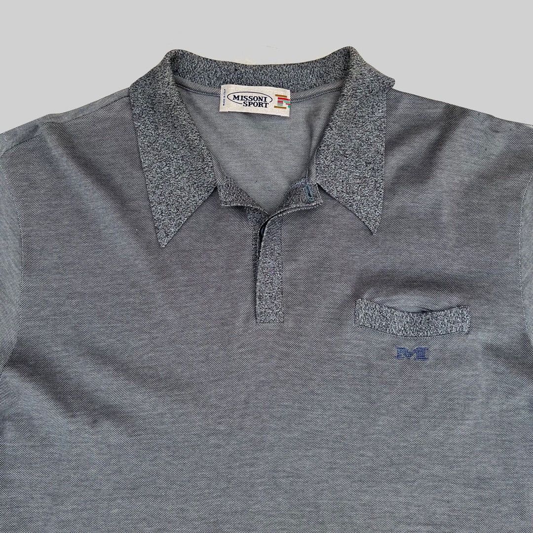 Missoni Missoni Sport 1990 90s Vintage Italy Made Rare Polo Shirt Size US M / EU 48-50 / 2 - 2 Thumbnail