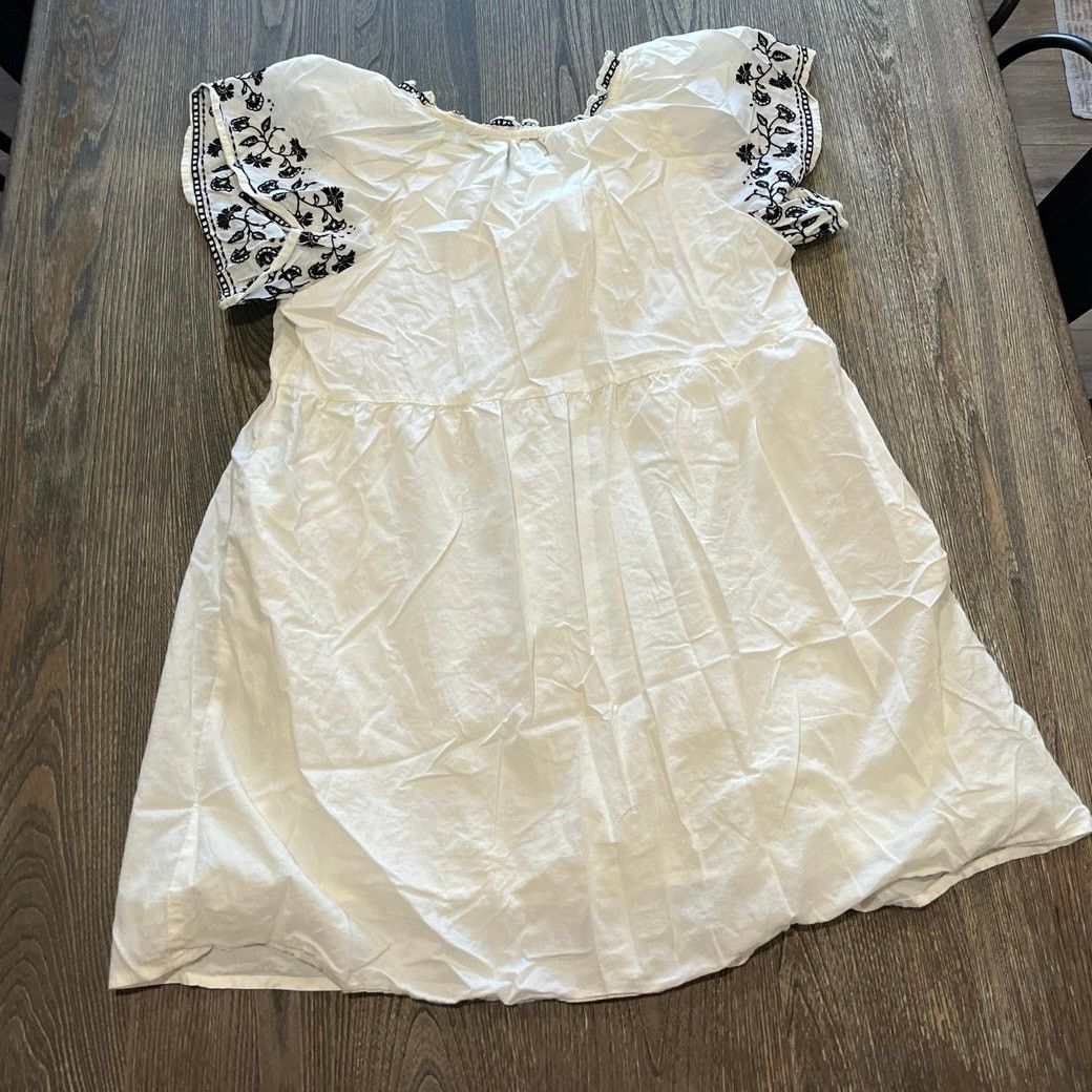 Old Navy Old Navy Mini Dress Short Sleeve Side Pockets White Size L Size L / US 10 / IT 46 - 7 Thumbnail