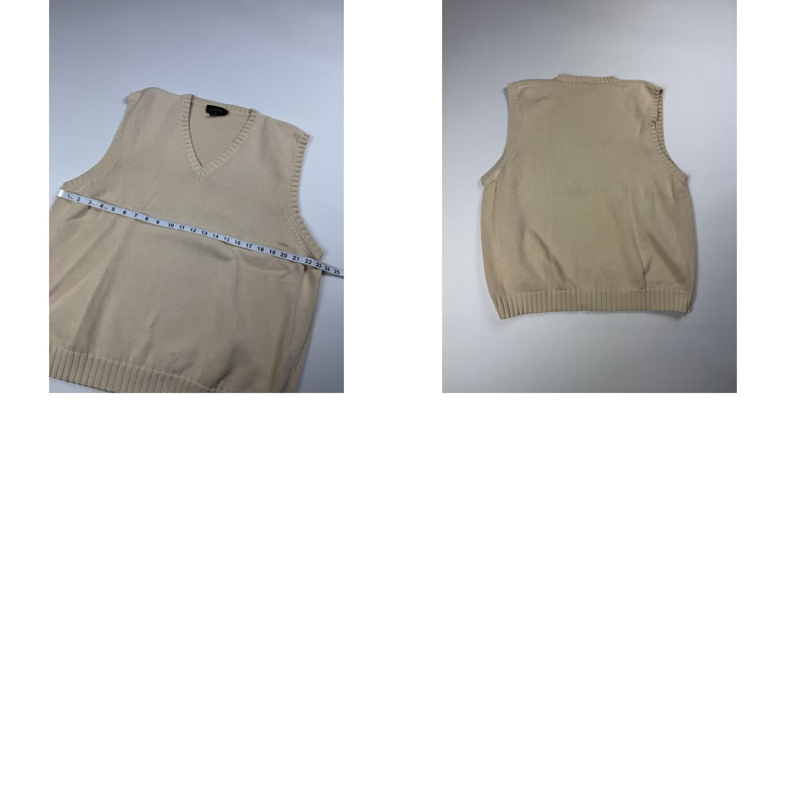 J.Crew VINTAGE J Crew Sweater Vest Men’s Size XL Ivory Beige Oarsman Vtg V-neck Size US XL / EU 56 / 4 - 8 Thumbnail
