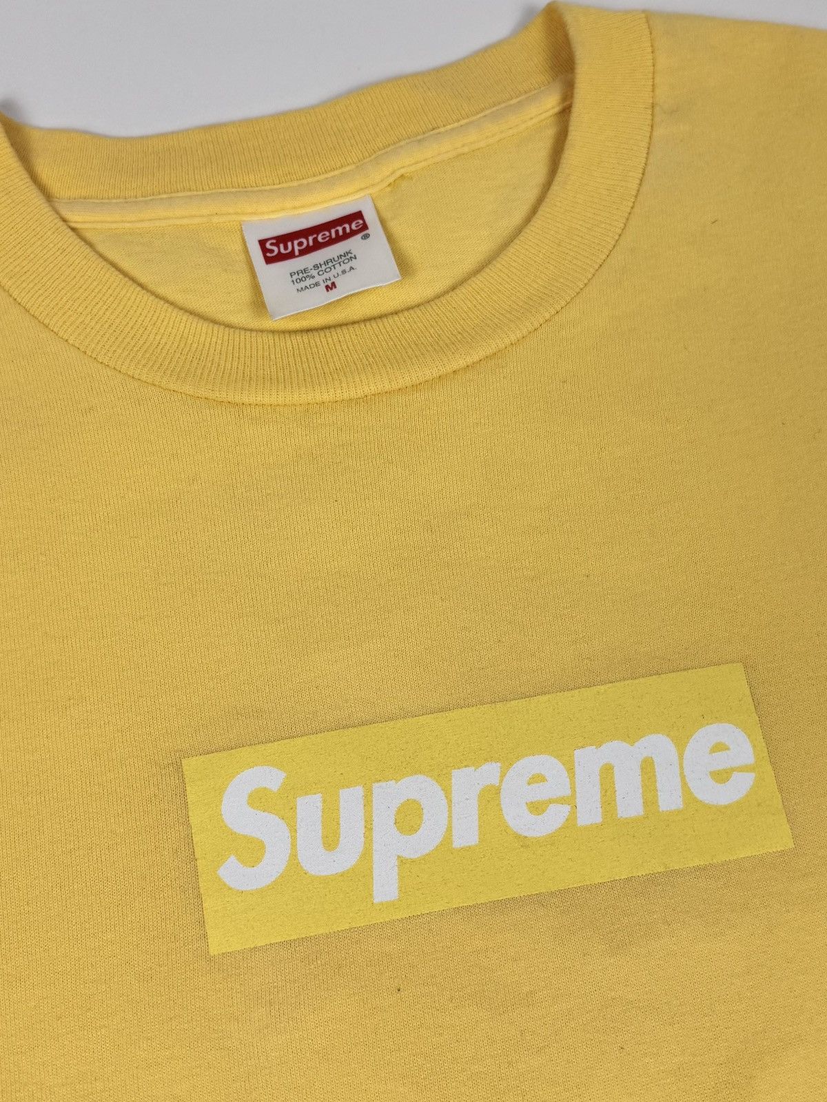 Supreme Supreme Yellow Box Logo Tee 1999 Size US M / EU 48-50 / 2 - 2 Thumbnail