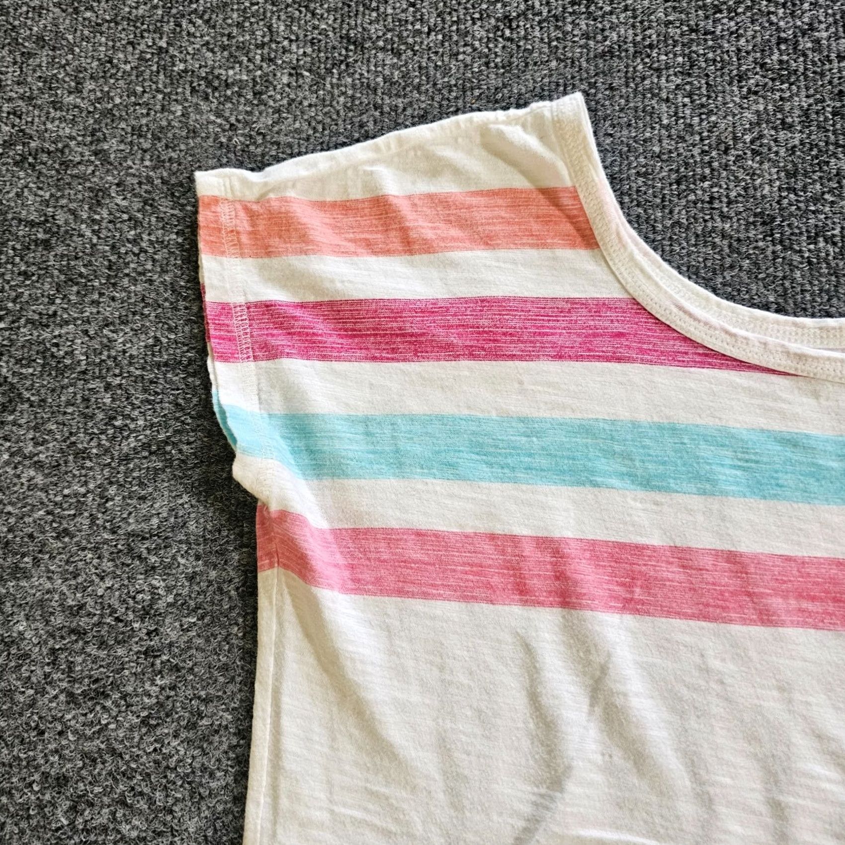 Talbots Talbots Top Shirt Women Small Petite White Pink Stripe Short Sleeve Casual Basic Size S / US 4 / IT 40 - 3 Thumbnail