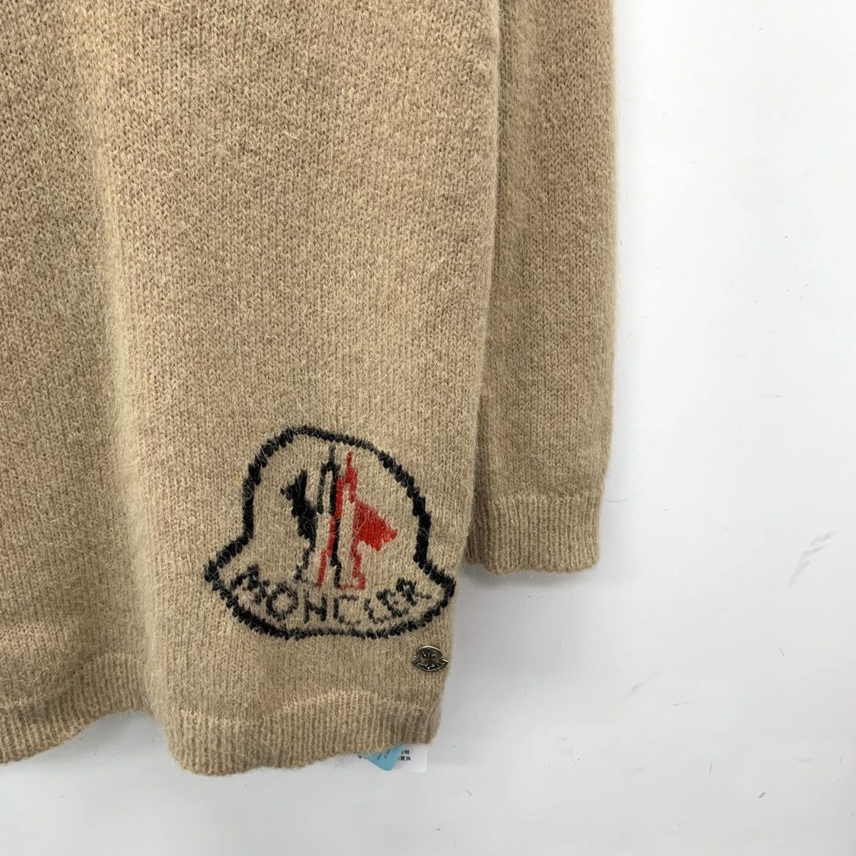 Moncler Moncler Brown Striped Logo Long Sleeve Knit Sweater K26WX Size M / US 6-8 / IT 42-44 - 4 Thumbnail