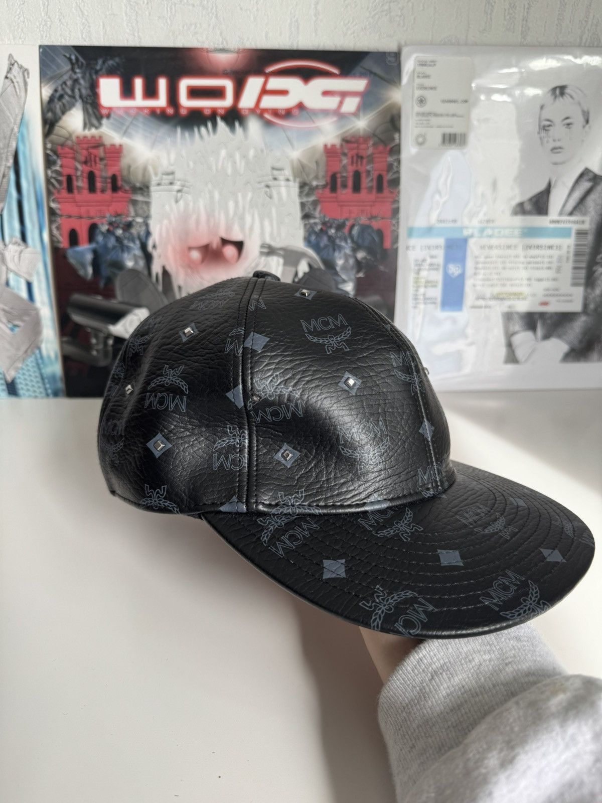 MCM Mcm leather monogram cap black luxury designer Made in Japan Size ONE SIZE - 9 Thumbnail