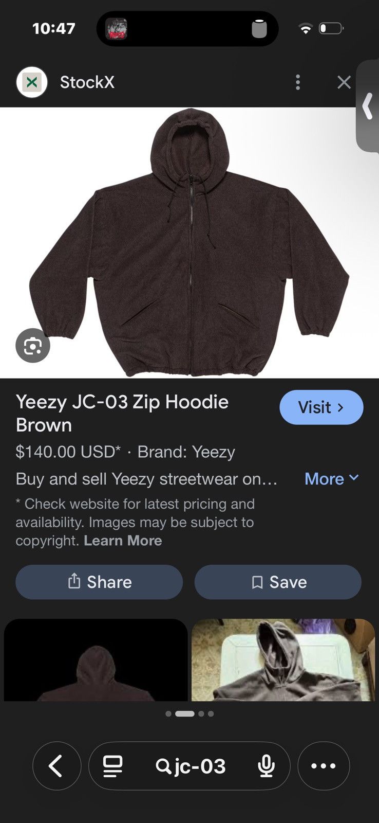 Yeezy Jc-03 s1 yeezy no longer on yzy.com SHIPSDAYOF Size US M / EU 48-50 / 2 - 1 Thumbnail