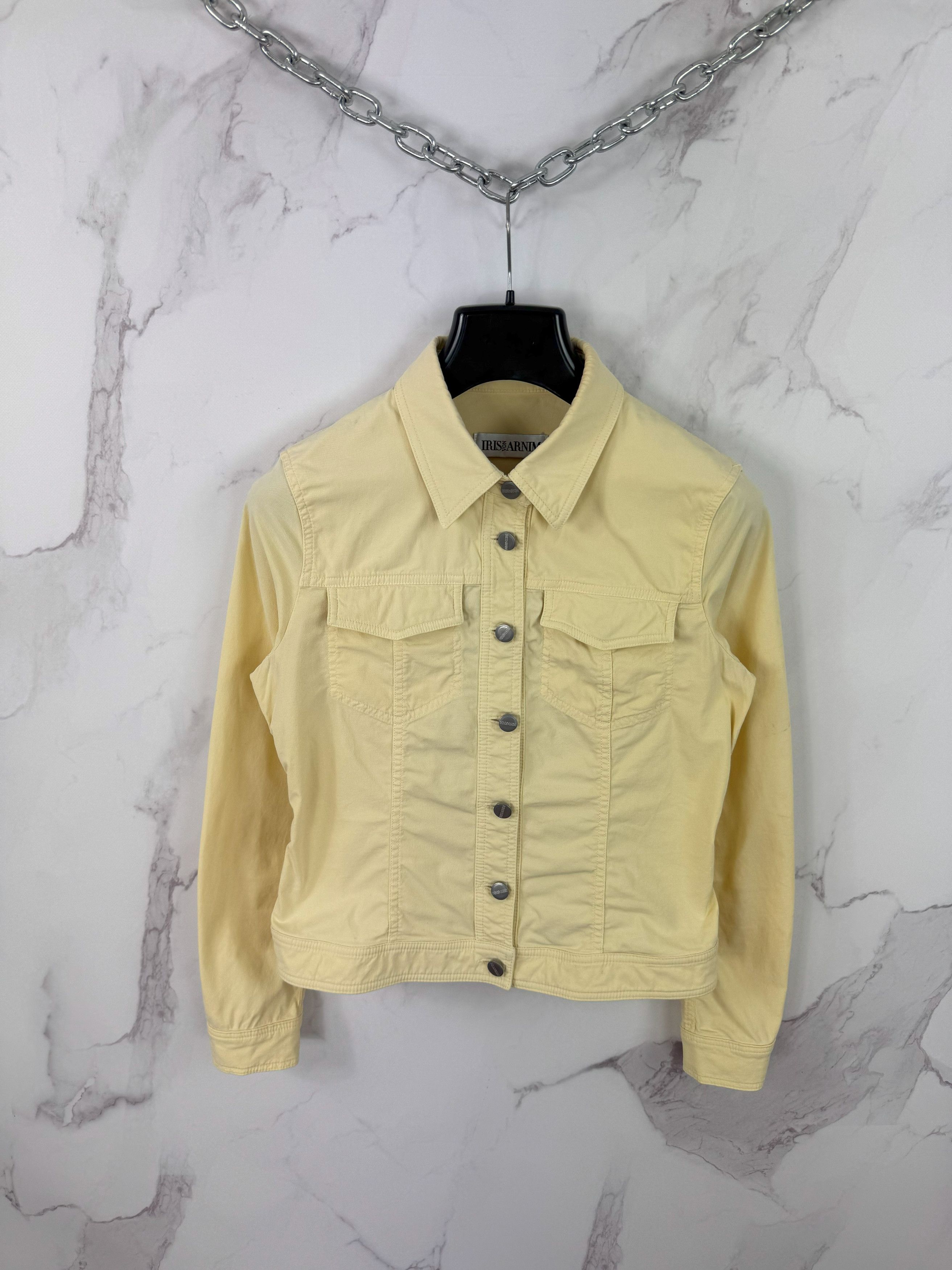 Iris von Arnim Vintage Iris Von Arnim Light Cream Denim Jacket Size 38 Size S / US 4 / IT 40 - 1 Thumbnail