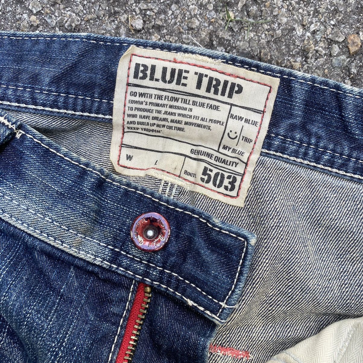 Edwin Jorts Shorts Denim Edwin 503 Blue Trip Jeans Size US 30 / EU 46 - 7 Thumbnail
