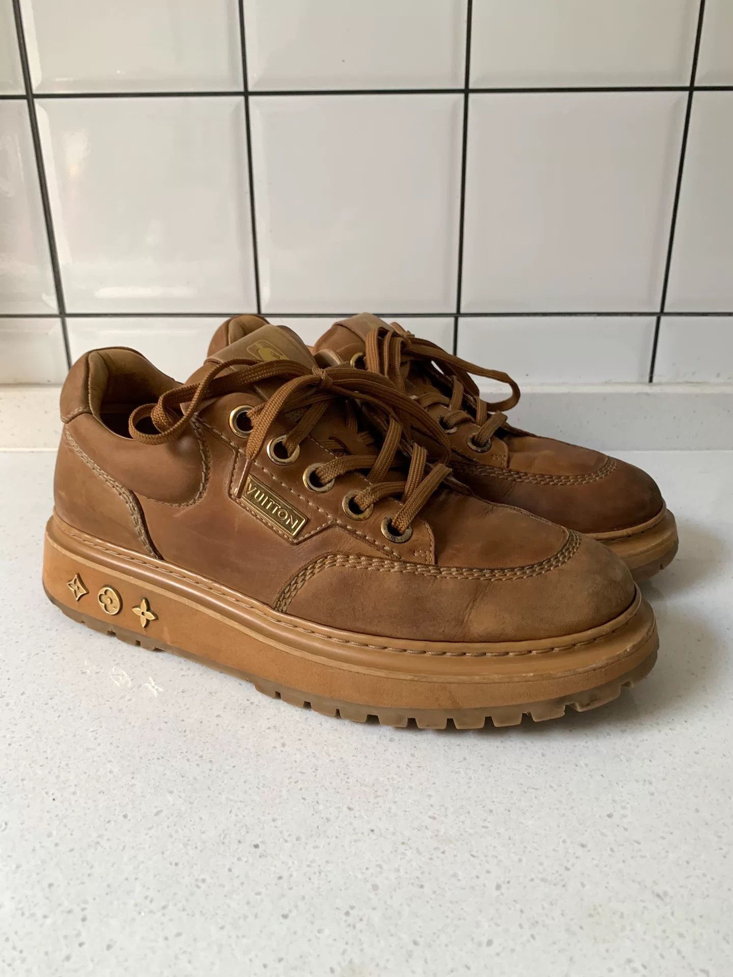 Louis Vuitton NBA x Louis Vuitton Abbesses Leather Sneakers Size US 6.5 / EU 39-40 - 1 Thumbnail