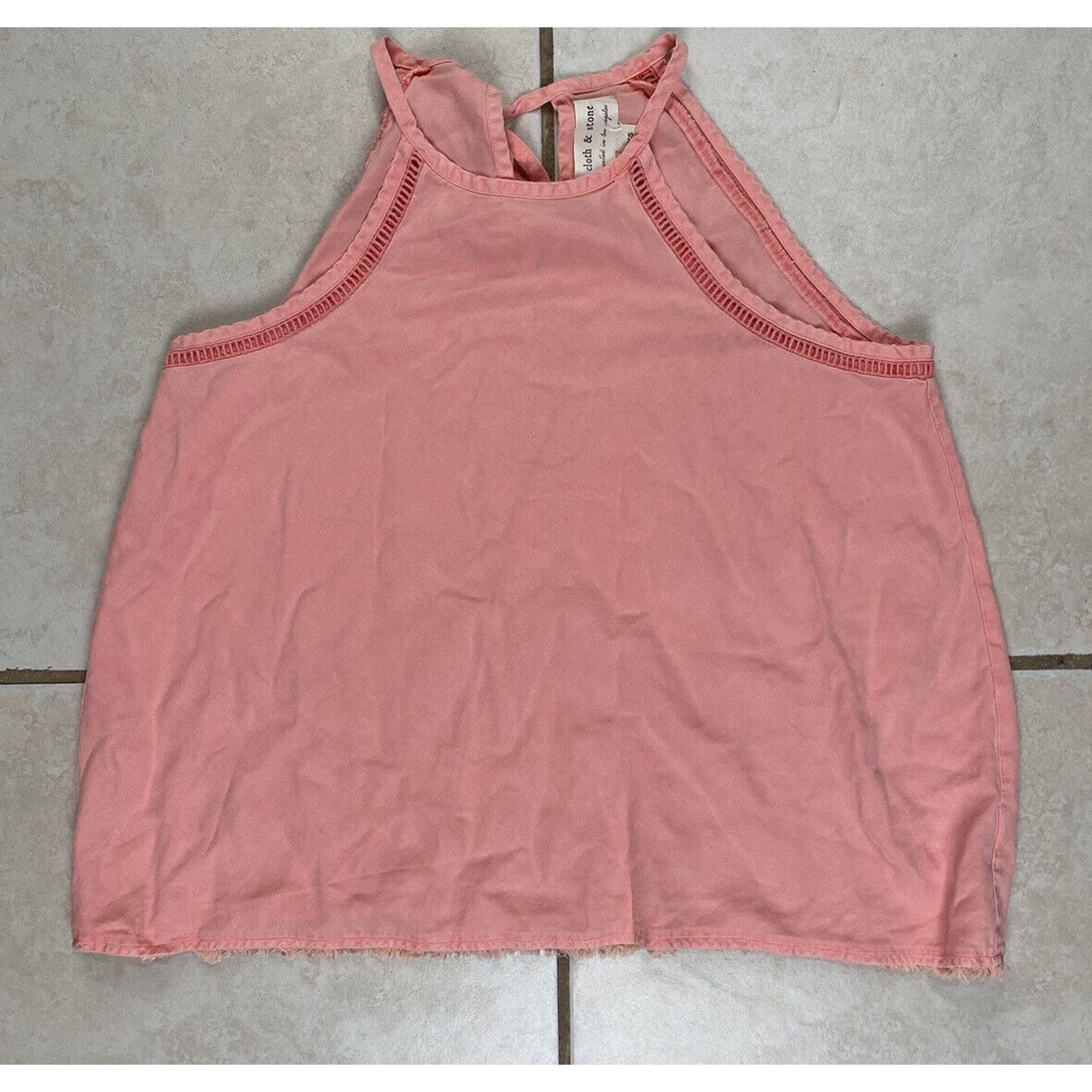 Other Anthropologie Cloth & Stone XS Pink Top Halter Racerback Size XS / US 0-2 / IT 36-38 - 1 Thumbnail