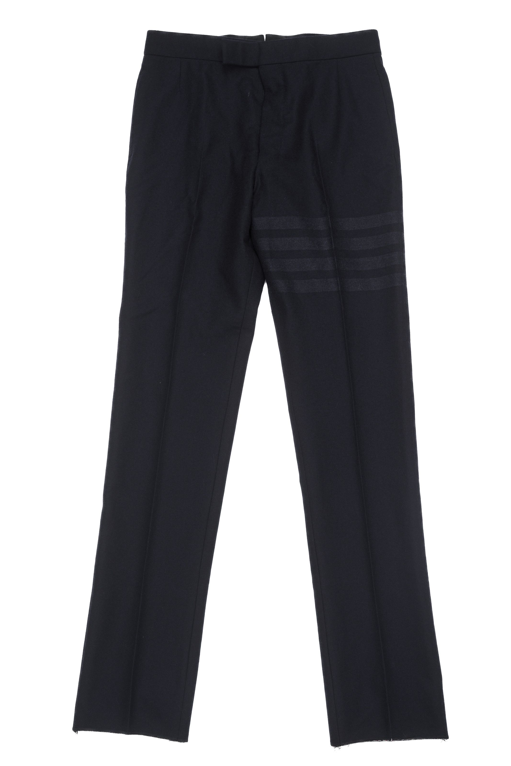 Thom Browne 4-Bar Wool/Cashmere Trousers Navy Size 1