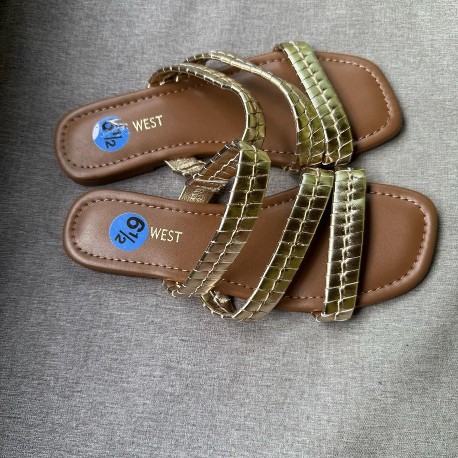 Nine West Nine West 6.5 Sandals with Braided Straps Size US 6.5 / IT 36.5 - 1 Thumbnail