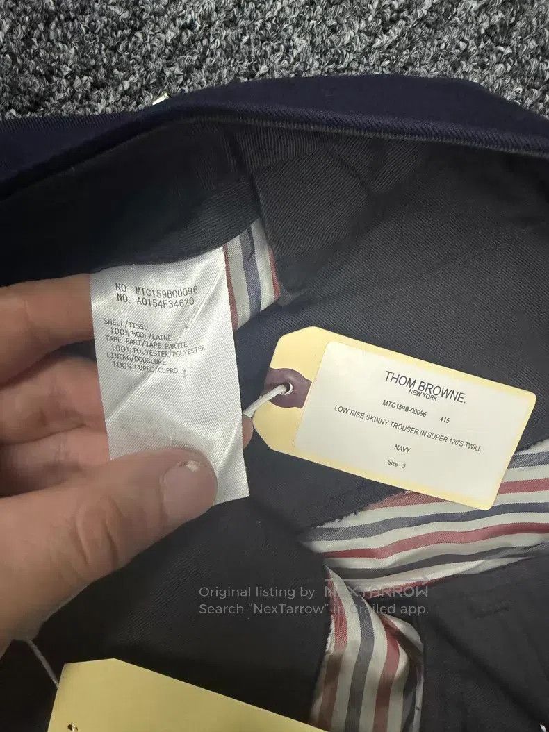 Thom Browne Thom Browne size 3 Slacks Dark Blue with Gold Buttons Size US 28 / EU 44 - 4 Thumbnail