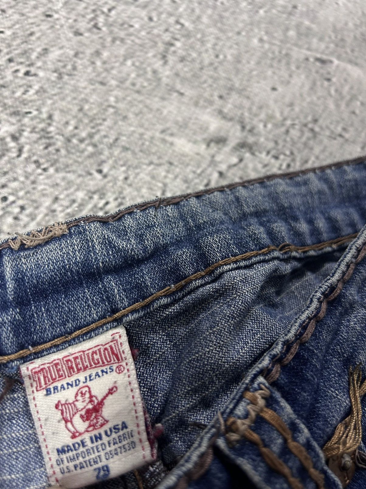True Religion True Religion jeans vintage flared bootcut brown stitching Size US 29 - 8 Thumbnail