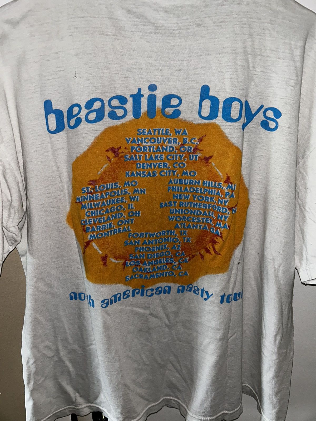 Vintage Beastie Boys “North American Nasty” Tour Shirt Size US L / EU 52-54 / 3 - 3 Thumbnail