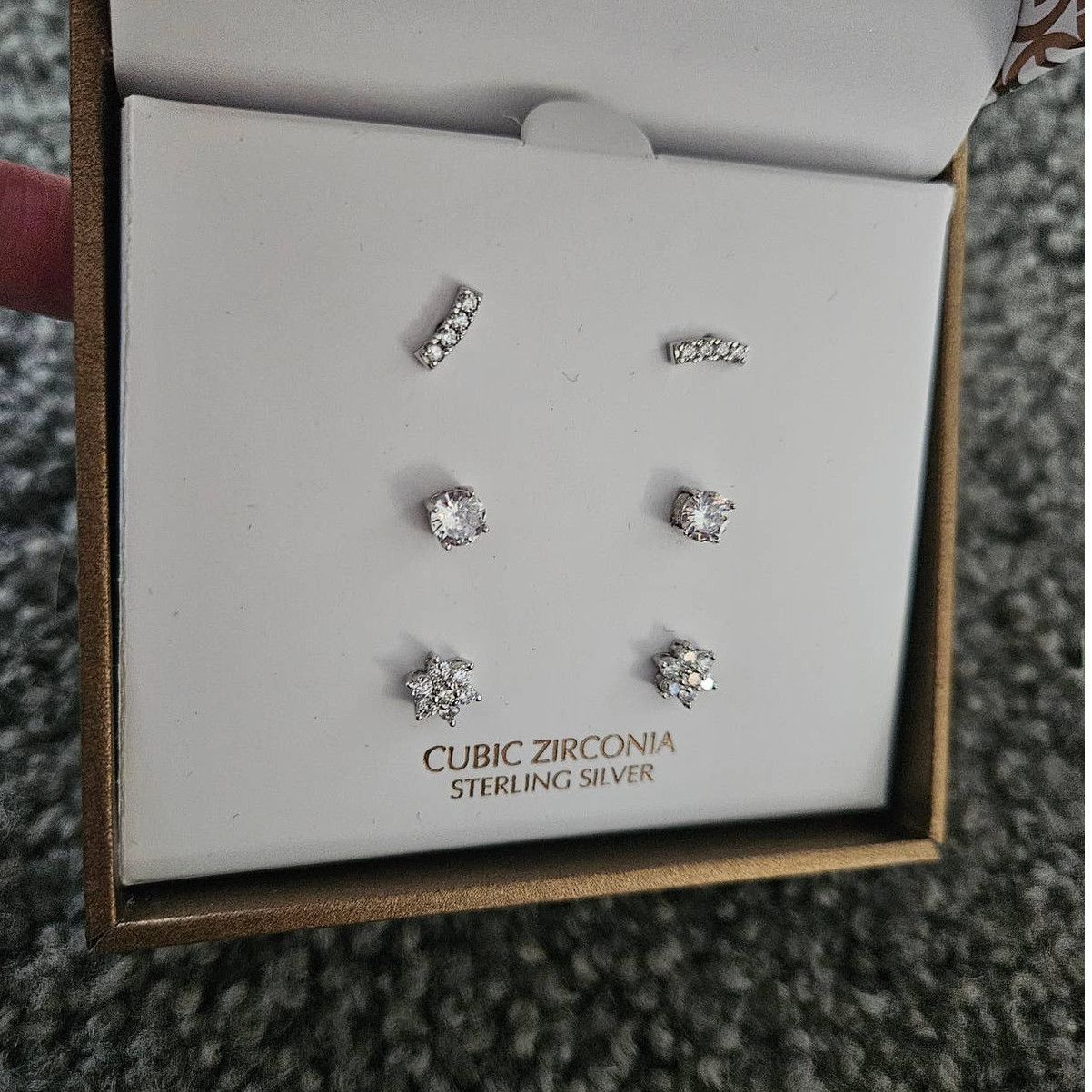 Giani Bernini Cubic Zirconia & Sterling Silver Stud Set