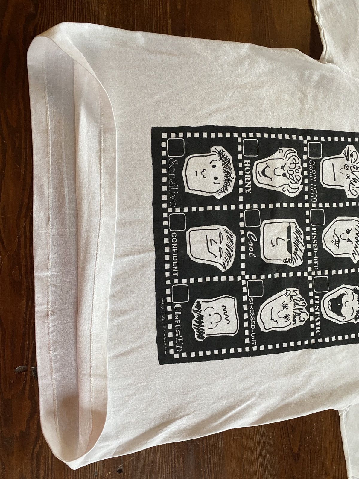 Vintage Vintage ‘89 Mood Check Many Moods Comic Single Stitch Tee Size US XL / EU 56 / 4 - 14 Thumbnail