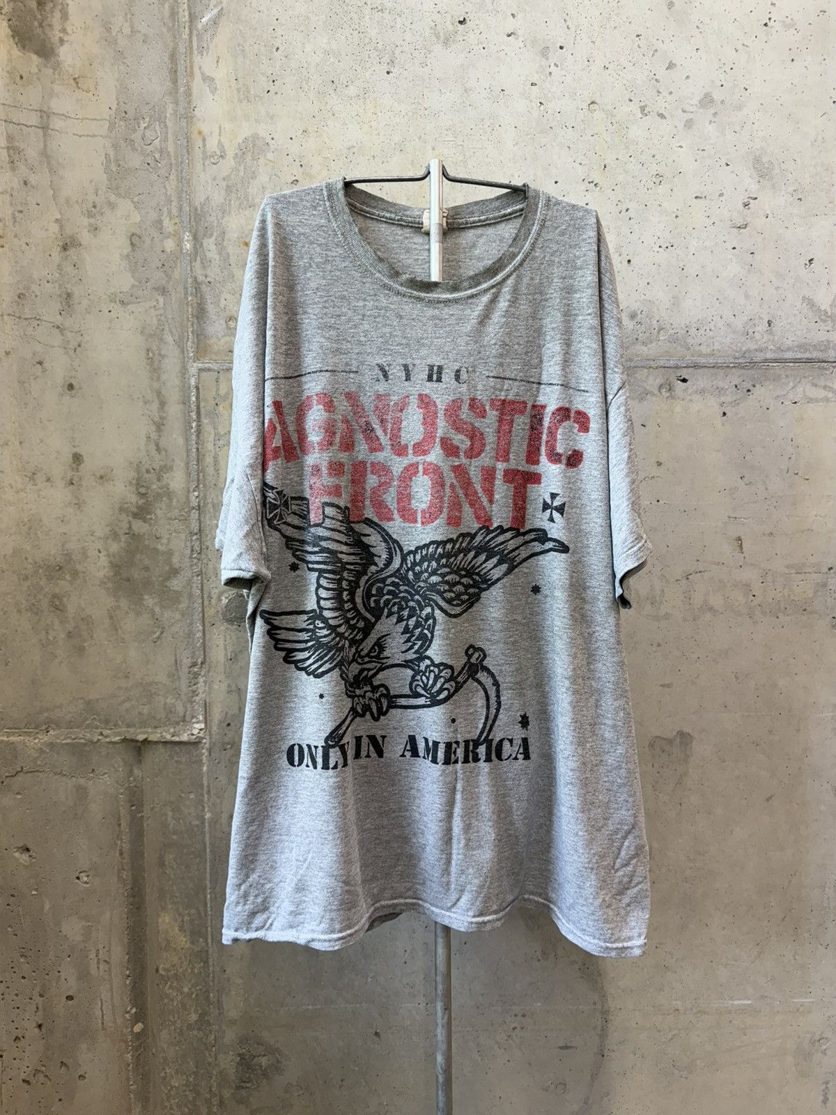 Thrashed Agnostic Front T Shirt NYHC ERD Grunge