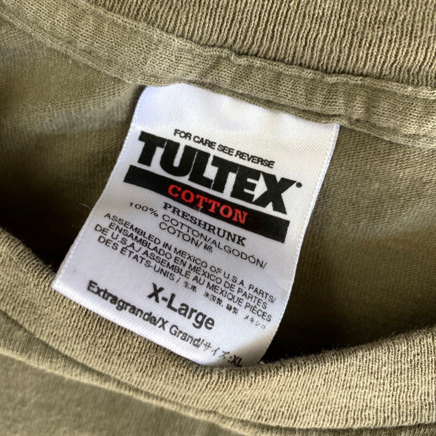 Tultex VINTAGE TULTEX Shirt XL Unisex Adults 90s 00s Bank Of America Graphic Print Green Short Sleeve Crew Neck Size US XL / EU 56 / 4 - 3 Thumbnail