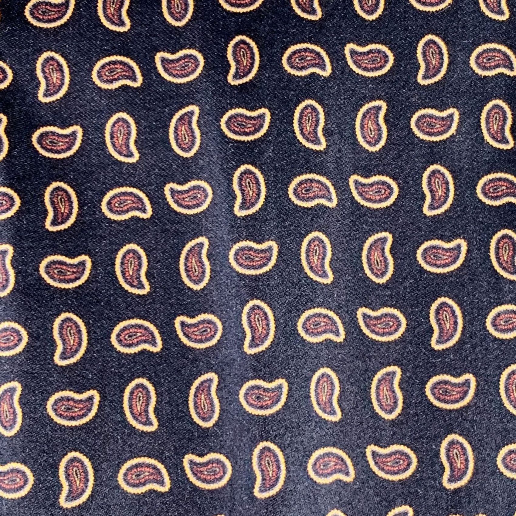 Alexander McQueen ALEXANDER MCQUEEN Size 34 Black Red Yellow Paisley Wool Silk Dress Pants Mens Size US 34 / EU 50 - 2 Thumbnail