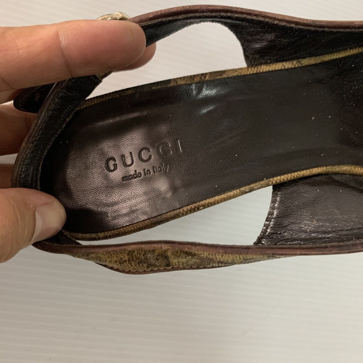 Gucci Gucci Monogram Heels Size US 6.5 / IT 36.5 - 9 Thumbnail
