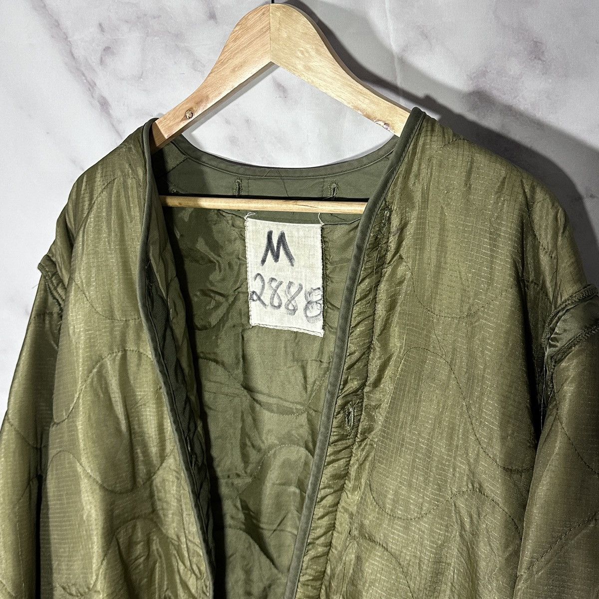 Vintage US Military Quilted Liner Jacket Size US M / EU 48-50 / 2 - 2 Thumbnail