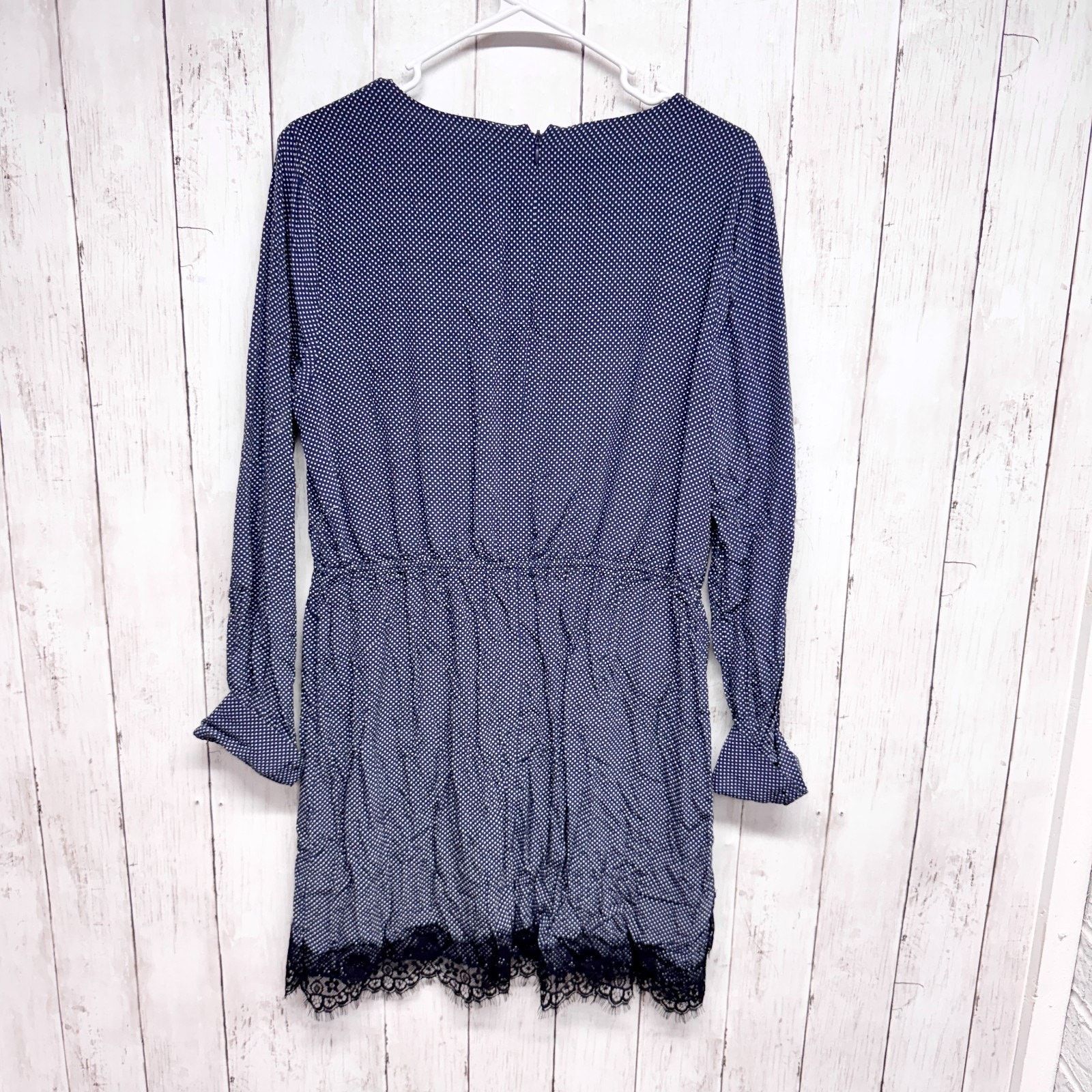 Other Avec Les Filles Dress Size Large Polka Dot Long Sleeve Mini Size L / US 10 / IT 46 - 7 Thumbnail