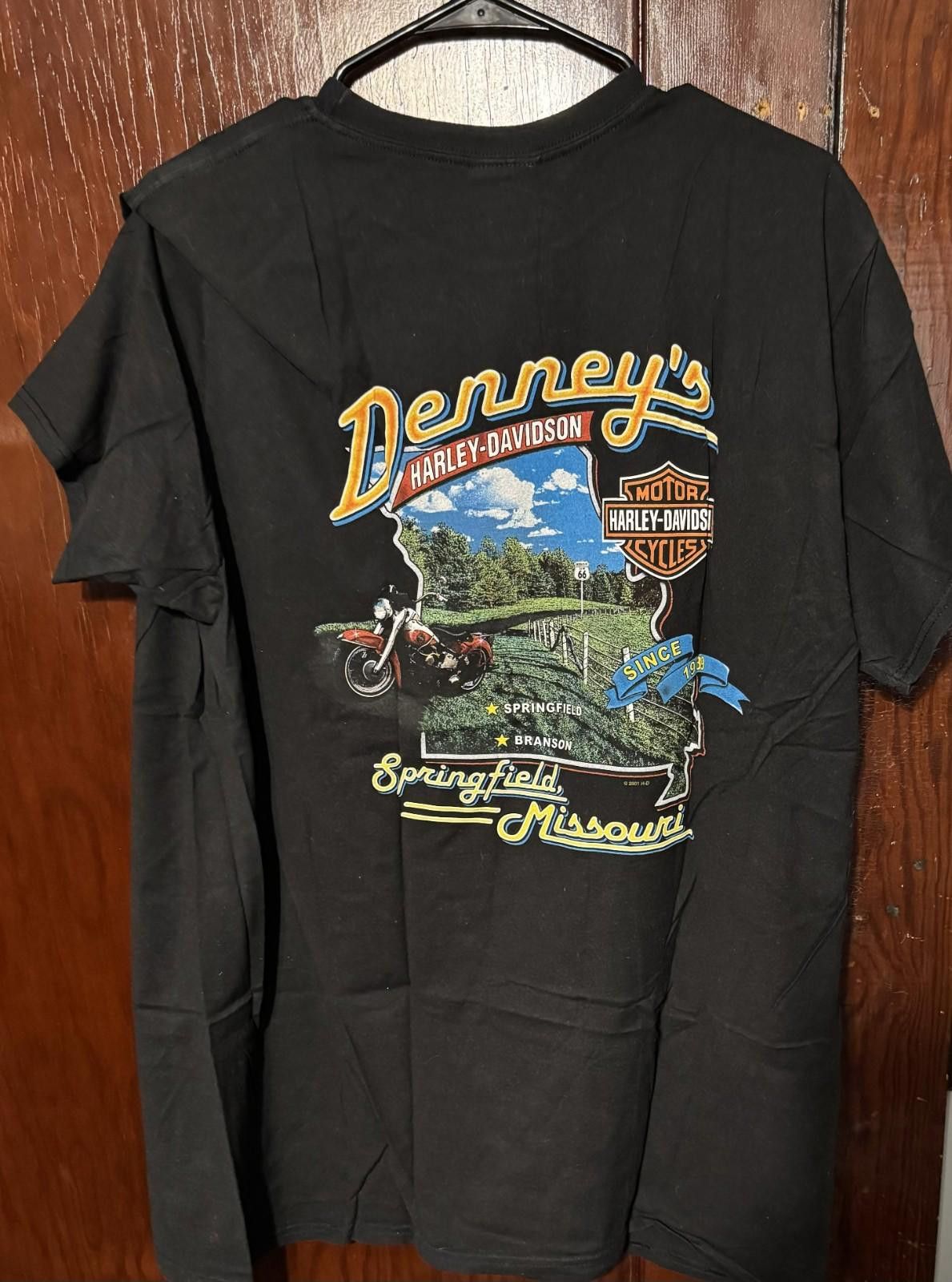 Other Harley-Davidson of Springfield MO T-Shirt Men's Sz XL Black Size ONE SIZE - 2 Thumbnail