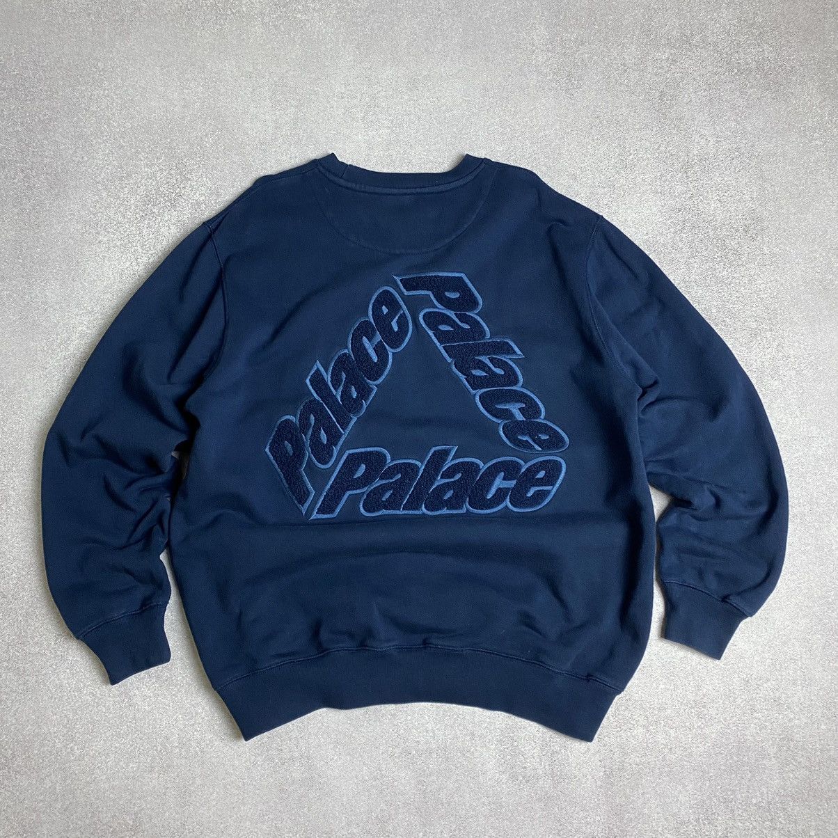 Vintage Palace P-3 Chenille Crew Navy | Grailed