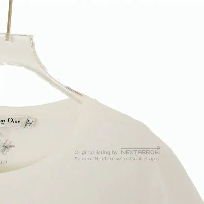 Dior Dior White Cotton Women's T. Size L / US 10 / IT 46 - 3 Thumbnail