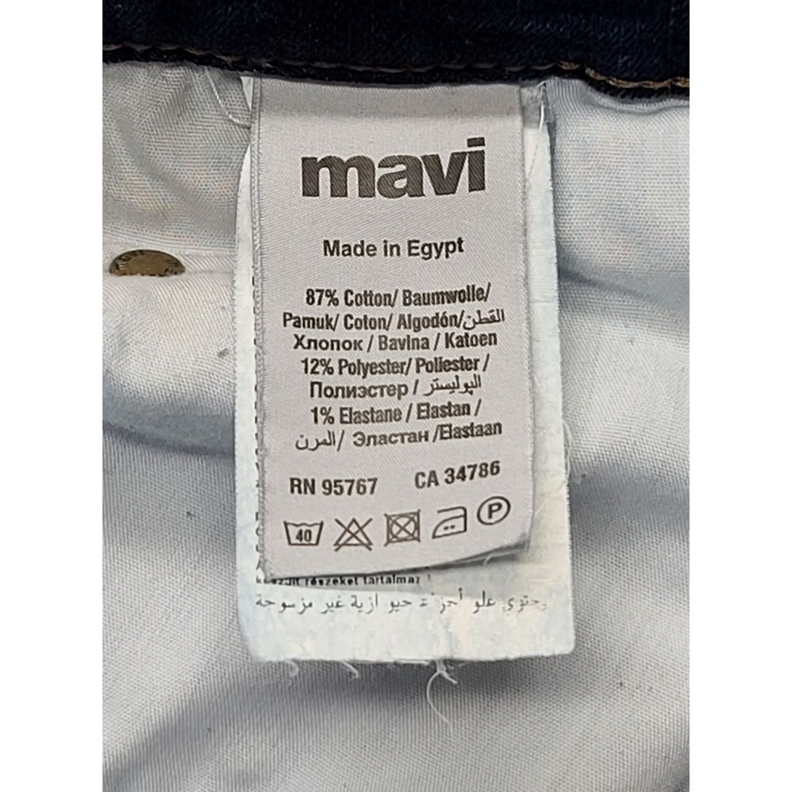 Vintage Mavi Jeans Mens 40x32 Zach Regular Fit Straight Leg Stretch Comfort Denim Blue 5-Pocket City College Preppy Mens Regular Jeans Size US 40 / EU 56 - 2 Thumbnail