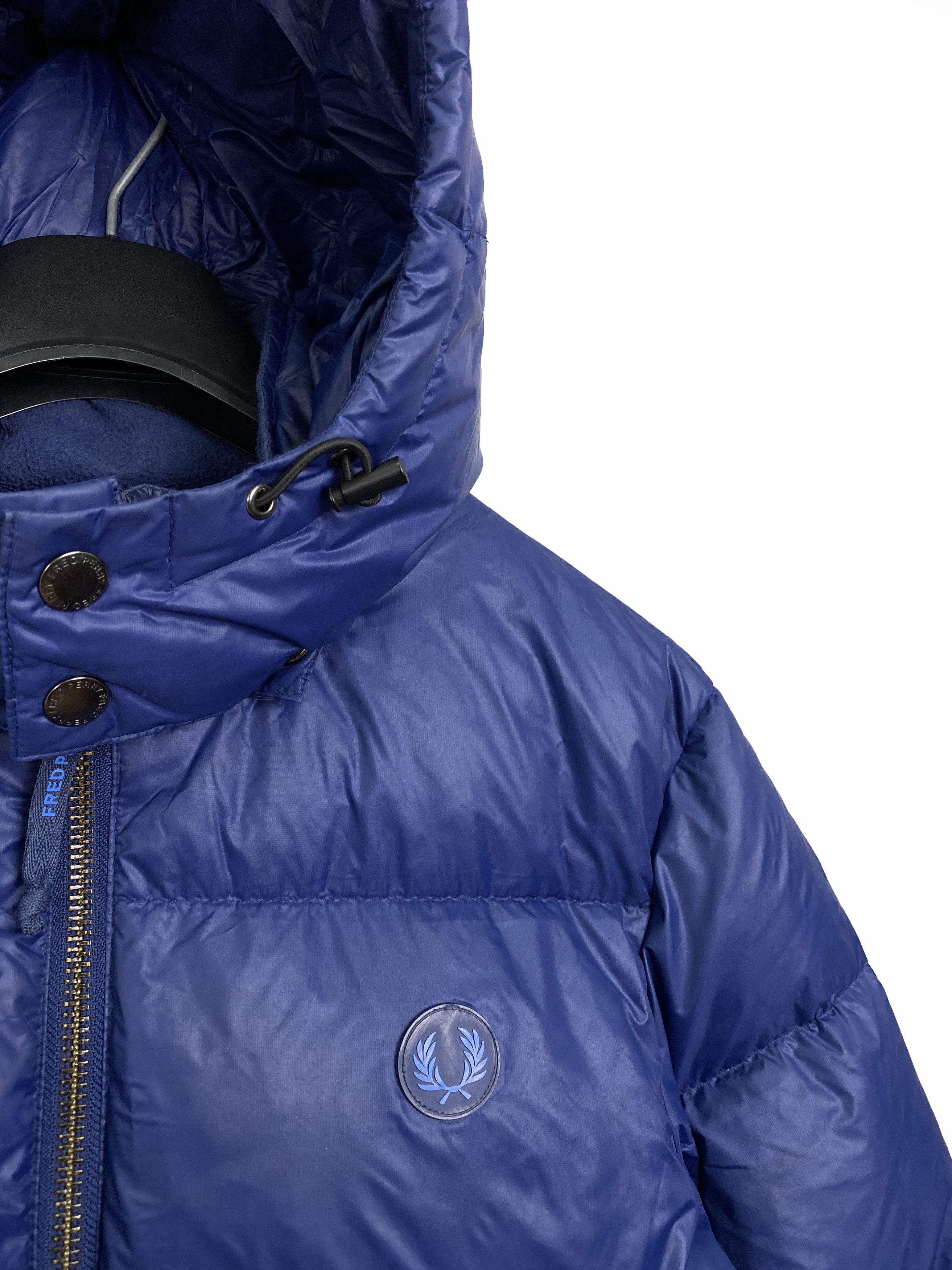 Fred Perry FRED PERRY Down Puffer Navy Jacket Size US L / EU 52-54 / 3 - 4 Thumbnail