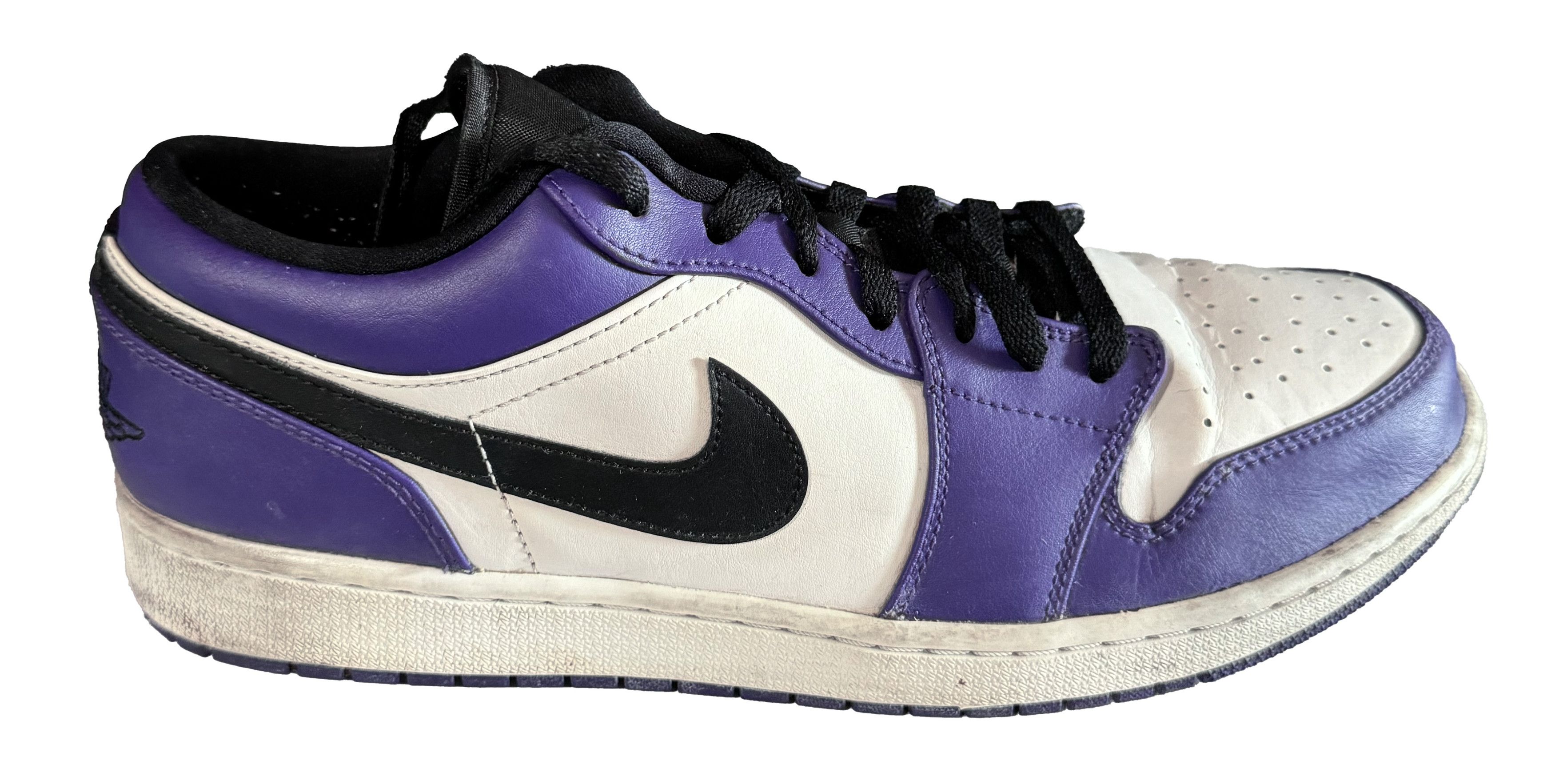 Nike Jordan 1 Low Court Purple Size US 12 / EU 45 - 3 Thumbnail