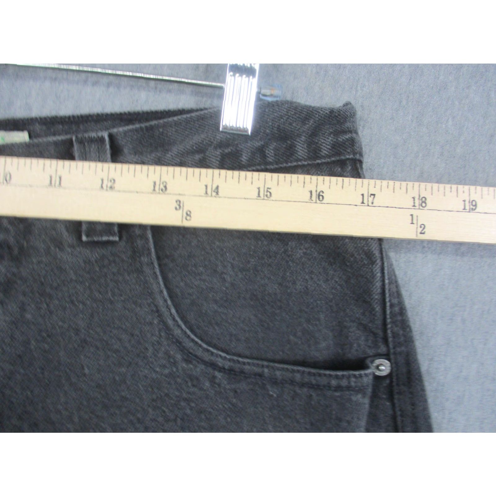 Guess VINTAGE Guess Jeans Mens 34x32 Gray High Rise Straight Denim Made USA 90s Size US 34 / EU 50 - 3 Thumbnail
