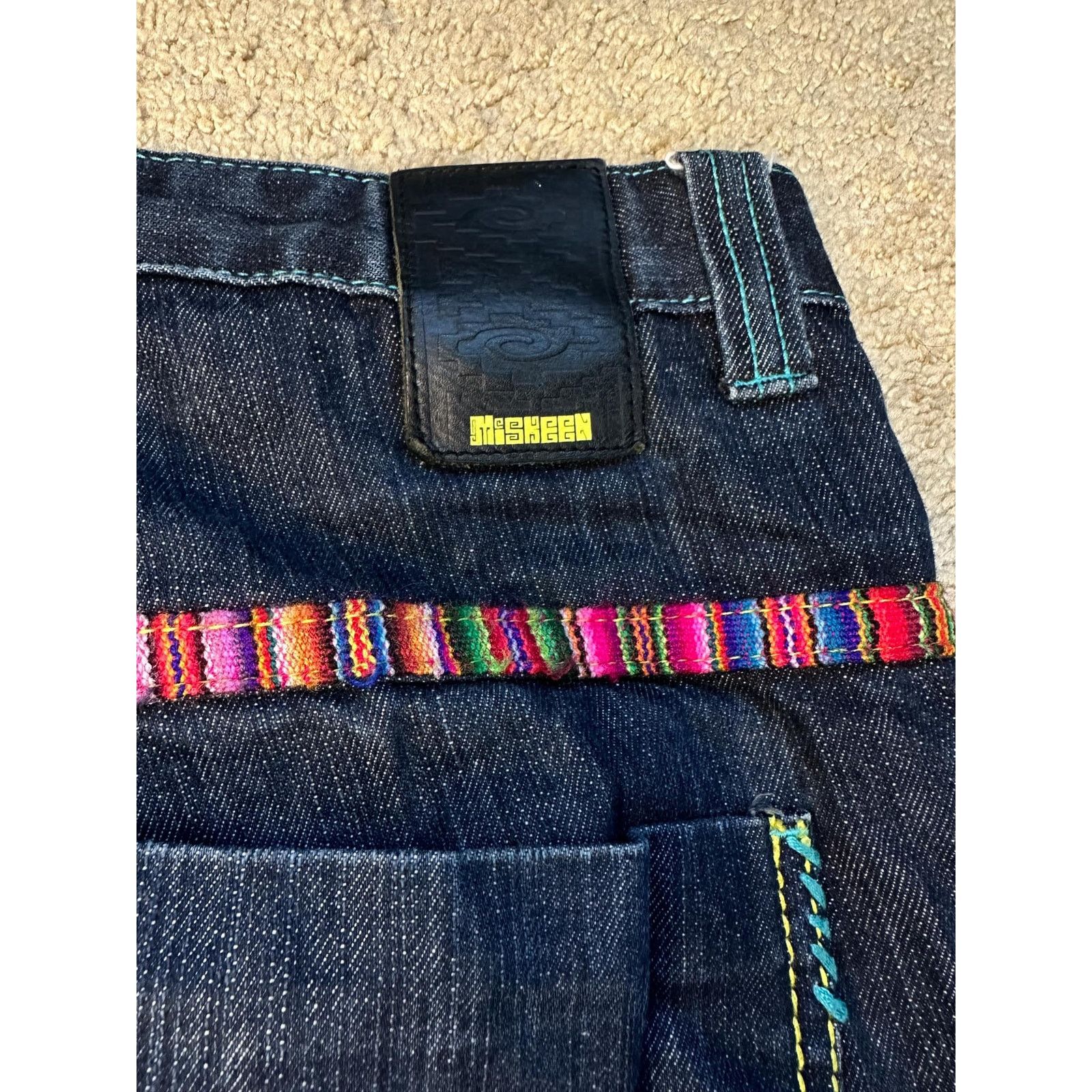 Other Miskeen Originals Embroidered Straight Denim Jeans Blue 38 Size US 38 / EU 54 - 6 Thumbnail
