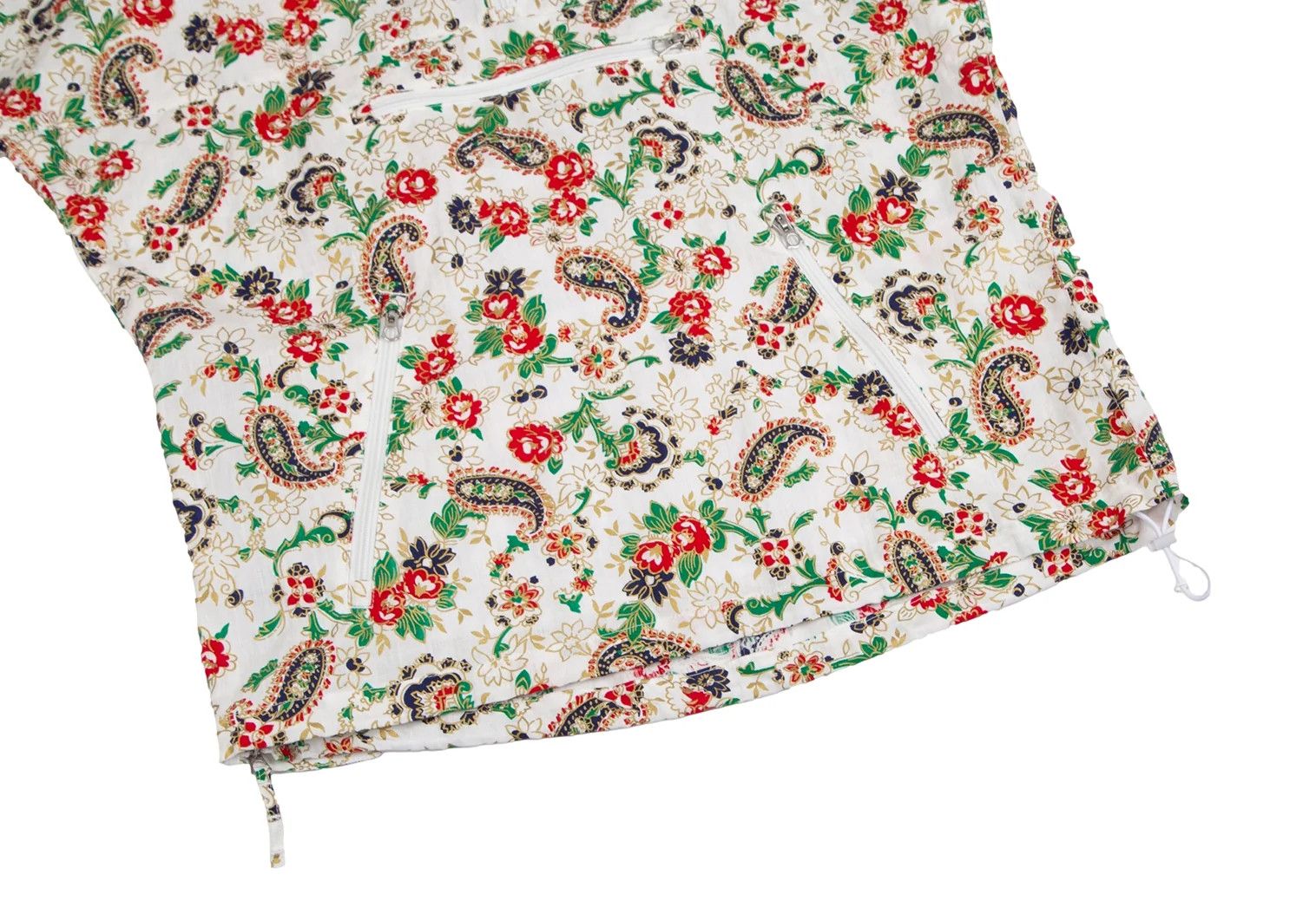 Junya Watanabe Colorful Paisley Print Anorak Jacket in White Green Red Size US S / EU 44-46 / 1 - 11 Thumbnail
