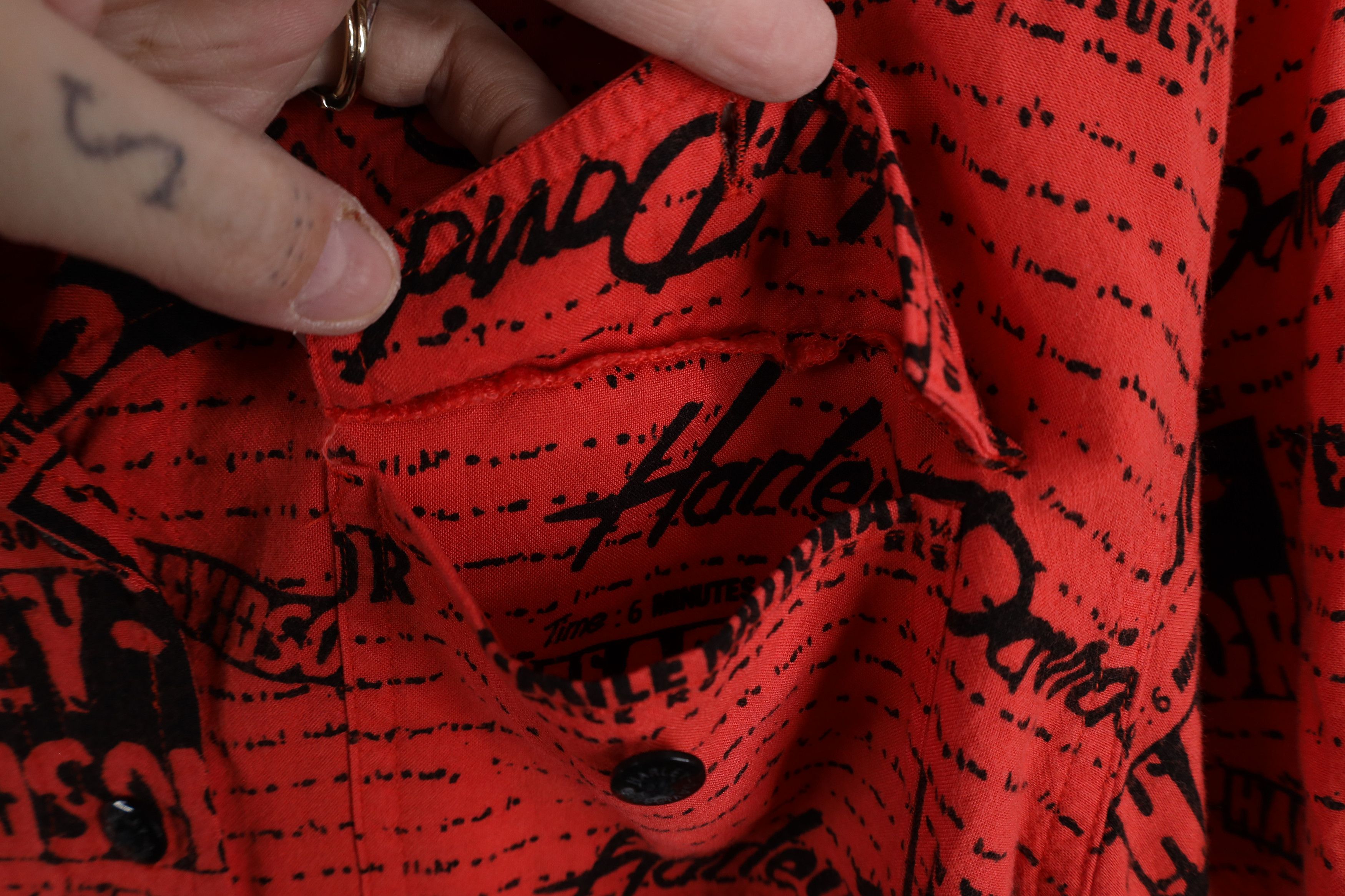 Harley Davidson × Vintage Vintage Y2K Harley Davidson All Over Print Button Shirt Size L / US 10 / IT 46 - 4 Thumbnail