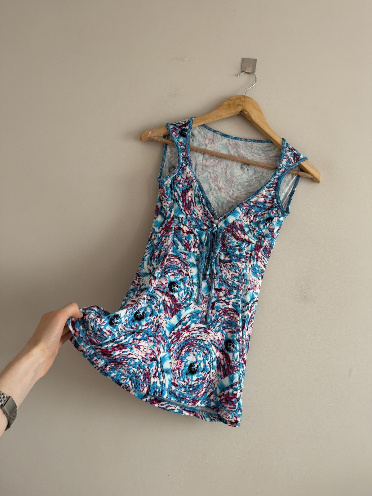 Just Cavalli Just Cavalli Abstract Print Tie Front Top Size S / US 4 / IT 40 - 7 Thumbnail