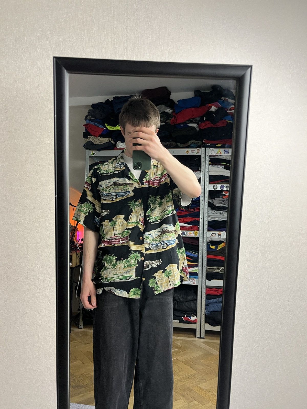 Paradise Found × Vintage Vintage Found Paradise Rayon General Motors Hawaiian Shirt Size US XL / EU 56 / 4 - 4 Thumbnail