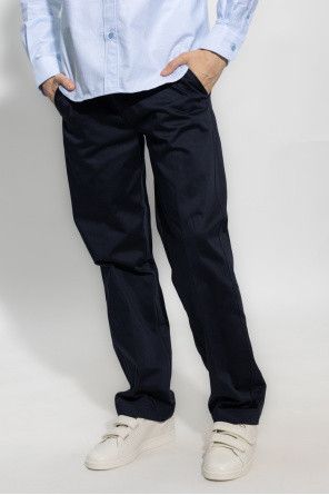 image of Ss23 Ami Navy Blue Cotton Pants Xl, Men's (Size 36)