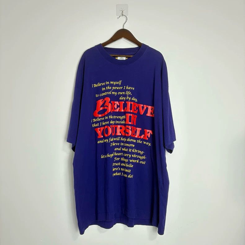 Vetements Vetements 24ss New Purple Believe Print Loose Casual Short Size US M / EU 48-50 / 2 - 1 Thumbnail