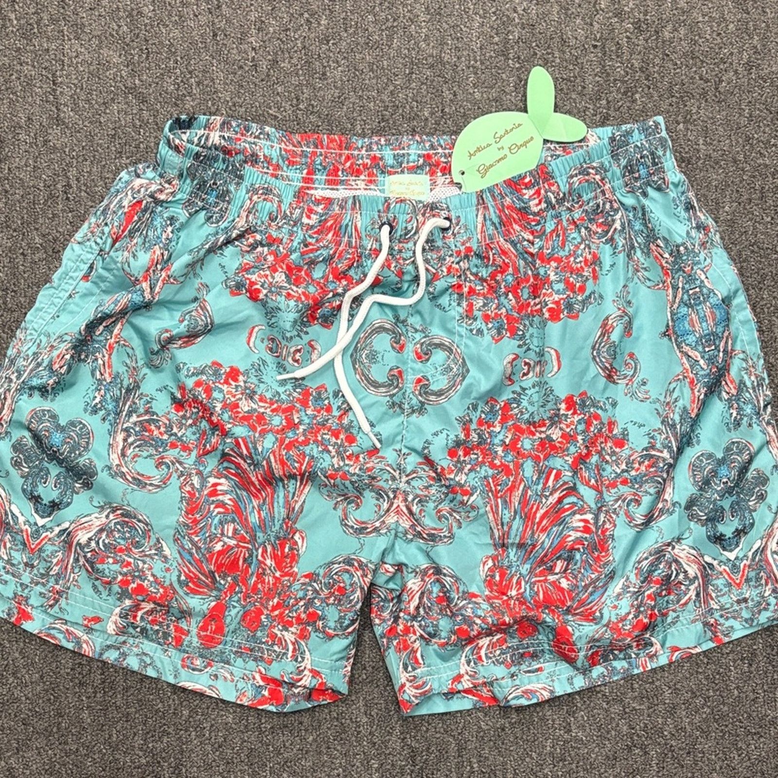 Other NWT Stylish Aqua and Red Men's Swim Trunks Size S Size US 34 / EU 50 - 1 Thumbnail