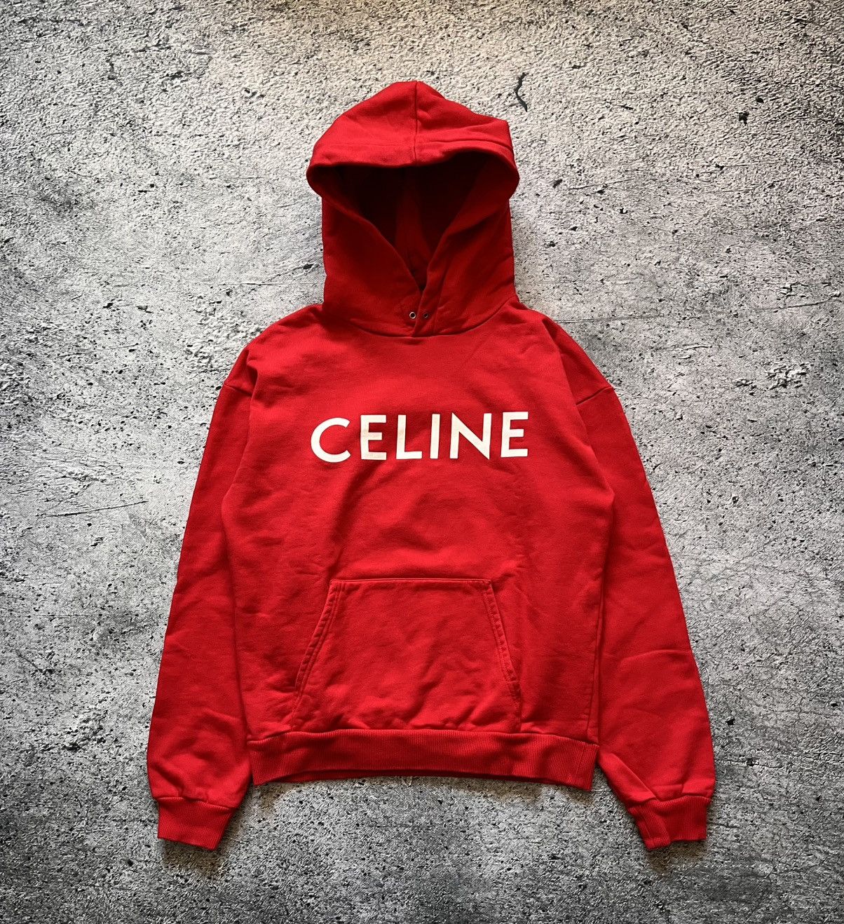 Celine red hoodie