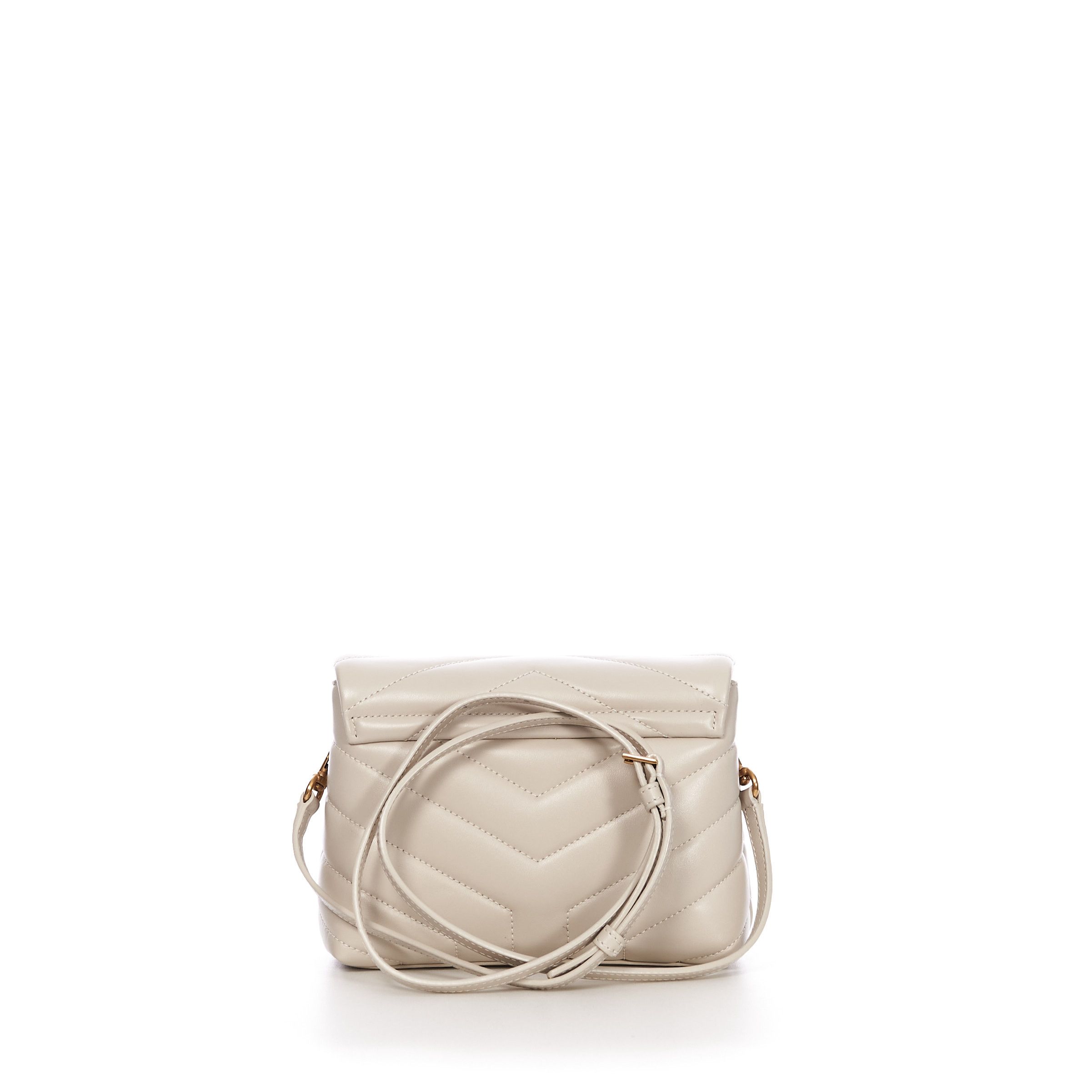 Saint Laurent Paris Loulou Toy Bag in Vintage White Y Quilted Leather Size ONE SIZE - 5 Thumbnail