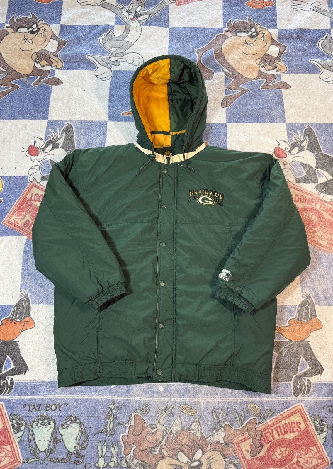 Starter Vintage green bay packers starter jacket Size US XL / EU 56 / 4 - 1 Thumbnail
