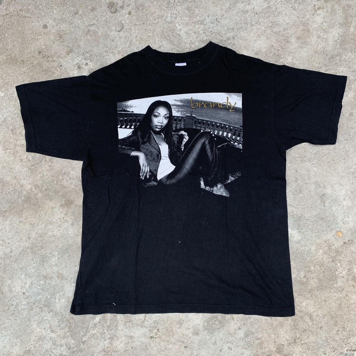 image of Vintage 90's VTG Brandy Never Say Never in Black, Men's (Size XL)