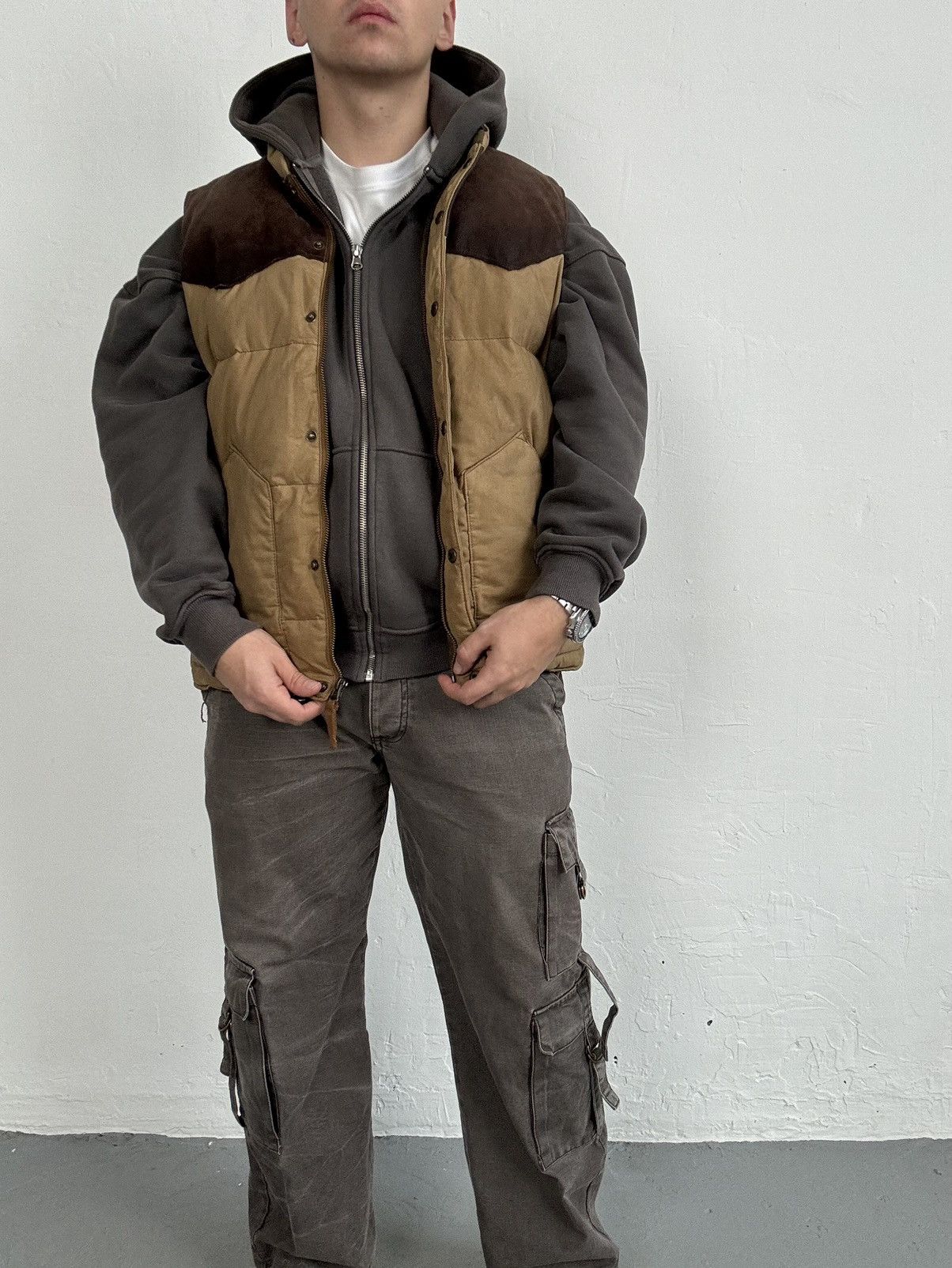 Eddie Bauer × Vintage Eddie Bauer Goose down Wax Vest Size US M / EU 48-50 / 2 - 6 Thumbnail