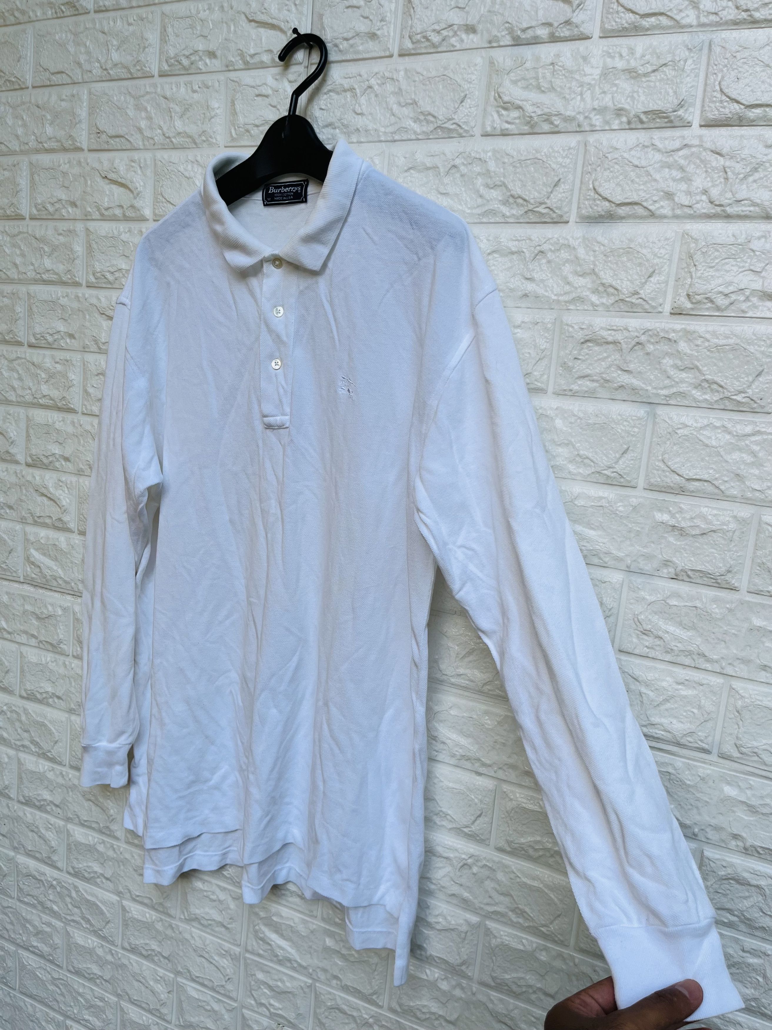 Burberry × Japanese Brand × Vintage Vintage Burberry White Designer Fashion Style Size US L / EU 52-54 / 3 - 5 Thumbnail