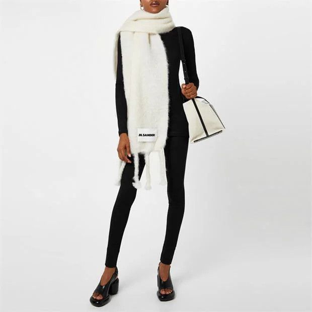 Jil Sander o1g2r1mq1024 Logo Leggings in Black Size 29" - 5 Thumbnail