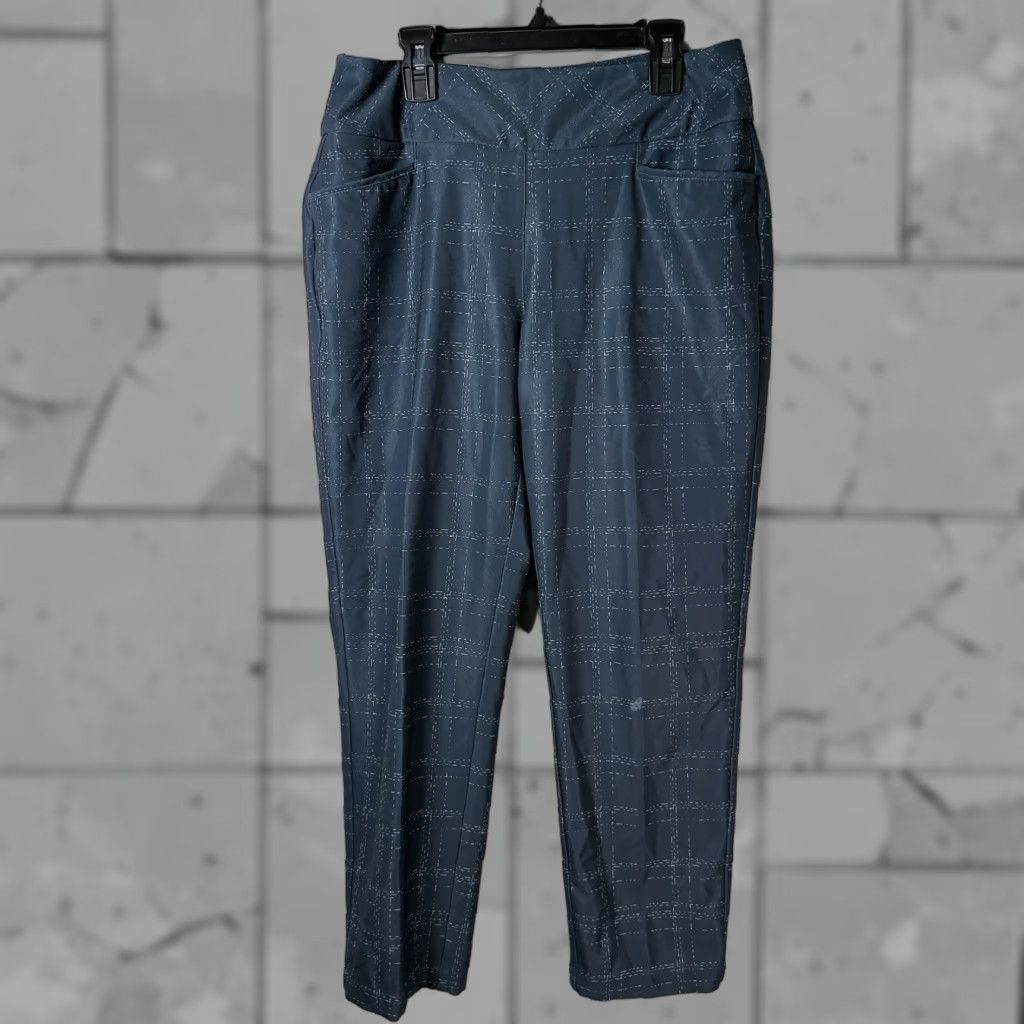 Adidas Adidas Blue Polyester Athletic Stretchy Pants Womens M Track Pants Activewear Athletic Comfort Regular Fit Size 32" / US 10 / IT 46 - 1 Thumbnail