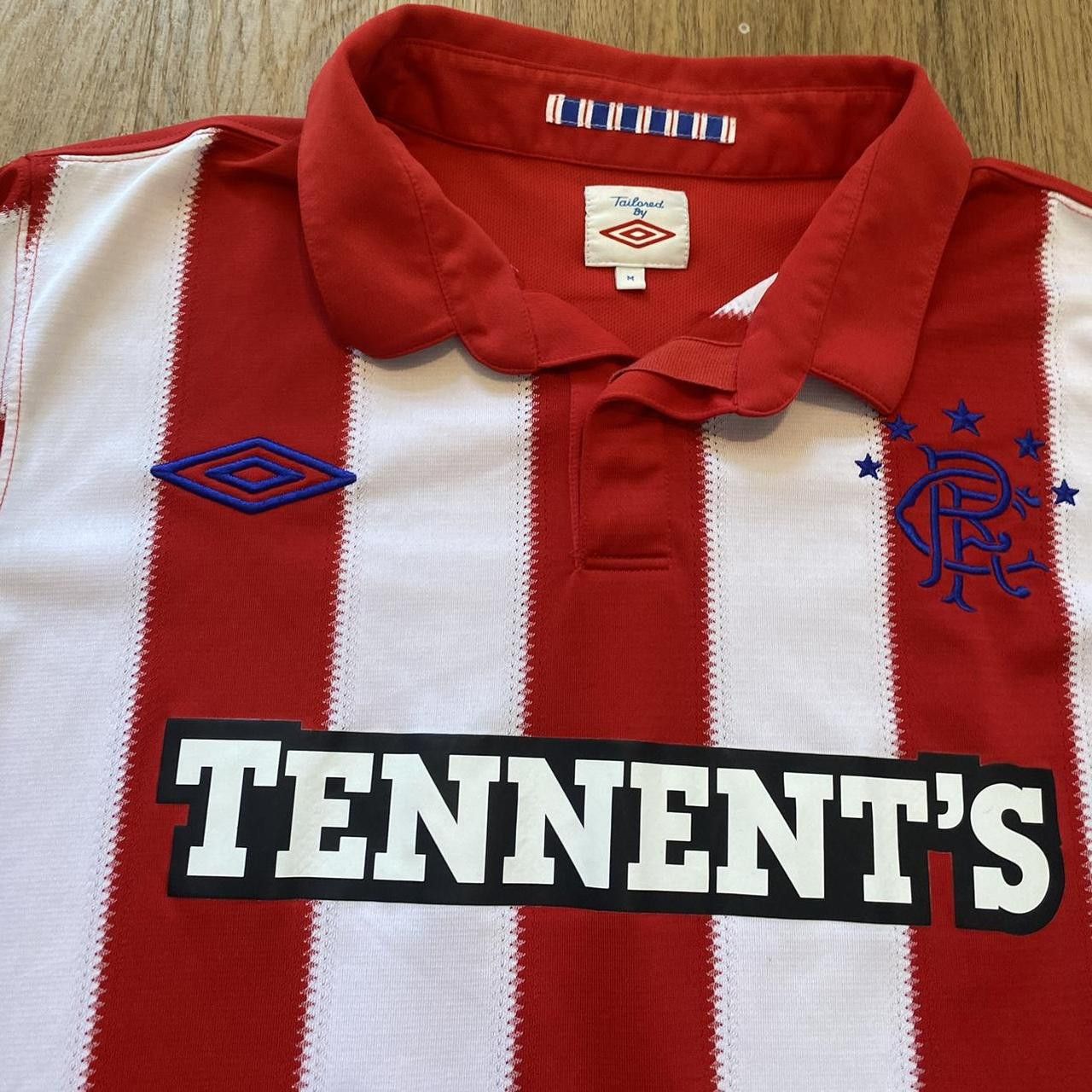 Umbro 2010-11 *19 Beatie Glasgow Rangers Umbro Tennents Shirt Size US M / EU 48-50 / 2 - 4 Thumbnail