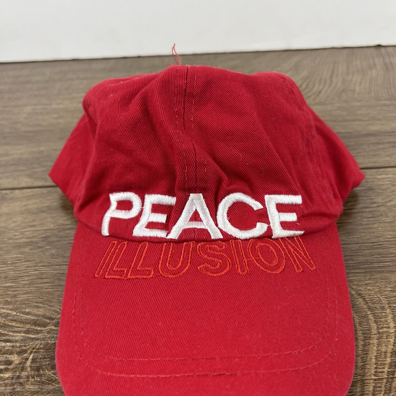 Other Peace Illusion Hat Red Adjustable Hat Red Adult Size Hat Size ONE SIZE - 7 Thumbnail